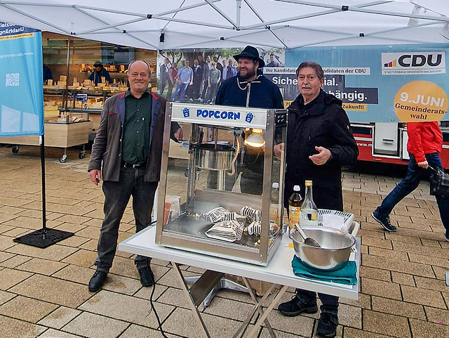 Infostand Renninger Wochenmarkt