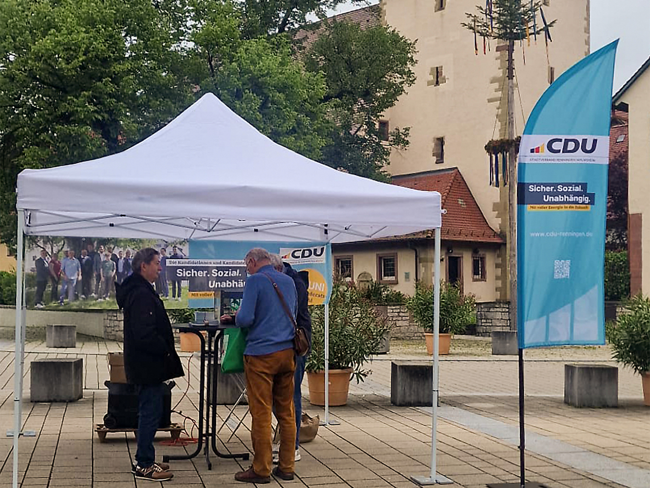 Infostand CAP-Markt Malmsheim